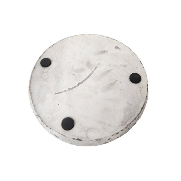 Glass Terrarium with White Concrete Base Modern Rustic Home Decor 8 Inches Tall - Picture 8 of 14